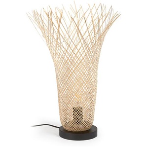 Kave Home - Citalli Tischlampe aus Bambus mit natÃ¼rlichem Finish