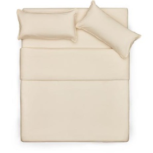 Kave Home - Ciurana Bettdeckenbezug 100% natÃ¼rliche Baumwolle mit Spitze fÃ¼r Bett von 135/140 cm