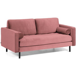Kave Home - Debra 2-Sitzer Sofa rosa Samt 182 cm