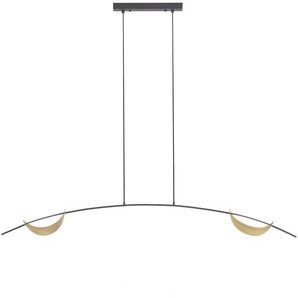 Kave Home - Deckenlampe Anatolia aus Metall mit schwarzem Finish und Detail in Gold