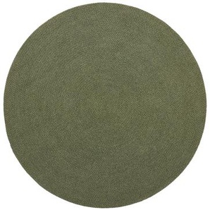 Kave Home - Despas Teppich rund aus synthetischen Fasern grÃ¼n Ã˜ 200 cm