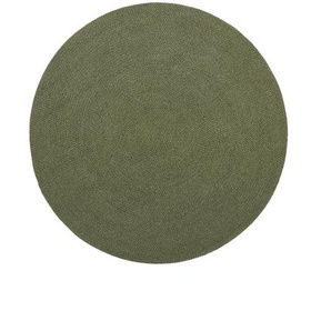 Kave Home - Despas Teppich rund aus synthetischen Fasern grün Ø 200 cm