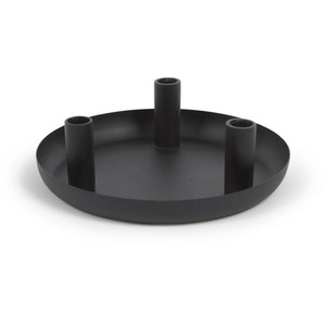 Kave Home - Eire Kerzenständer Metall schwarz 8 cm