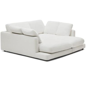 Kave Home - Gala 3-Sitzer Sofa mit doppelter Chaiselongue weiÃŸ 210 cm
