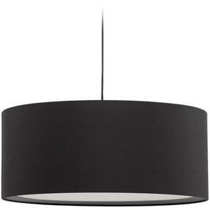 Kave Home - Lampenschirm für Deckenleuchte Santana in Schwarz mit Diffusor in Weiß Ø 50 cm