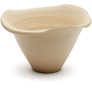 Kave Home - Macaire Vase aus Keramik in Beige Ø 23 cm