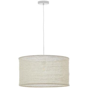 Kave Home - Mariela Schirm für Deckenlampe aus Leinen mit beigem Finish Ø 50 x 30 cm