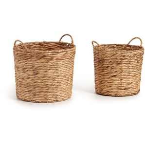 Kave Home - Mast Set aus 2 Körben aus Naturfasern