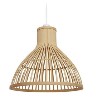 Kave Home - Nathaya Deckenlampe aus Bambus mit natürlichem Finish Ø 46 cm