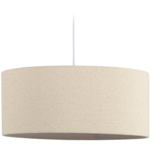 Kave Home - Nazli groÃŸer Lampenschirm aus Leinen mit beigem Finish Ã˜ 50 cm
