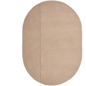 Kave Home - Ovaler Teppich Cosima aus Wolle beige Ã˜ 160 x 230 cm