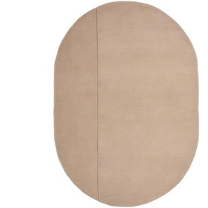 Kave Home - Ovaler Teppich Cosima aus Wolle beige Ø 160 x 230 cm