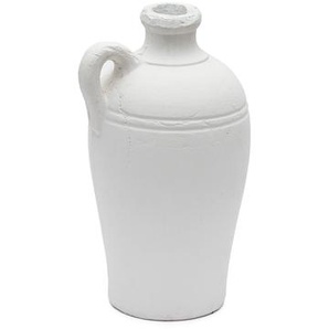 Kave Home - Palafrugell Vase aus Terrakotta weiÃŸ 36 cm