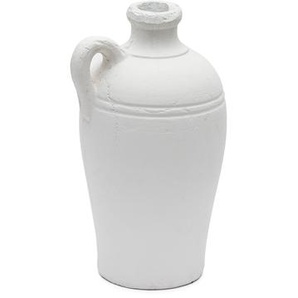 Kave Home - Palafrugell Vase aus Terrakotta weiß 36 cm