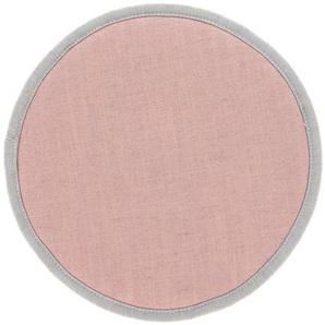 Kave Home - Prisca Sitzkissen, rund, rosa, Ø 35 cm