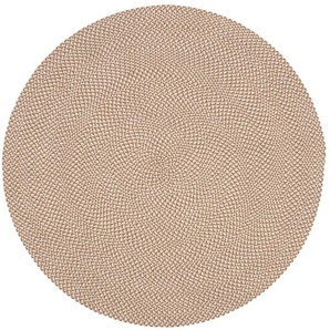 Kave Home - Rodhe runder Teppich aus 100% PET beige Ã˜ 150 cm