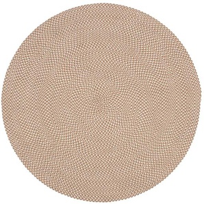 Kave Home - Rodhe runder Teppich aus 100% PET beige Ø 150 cm