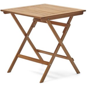 Kave Home - Sadirar Gartenklapptisch aus massivem Akazienholz 70 x 70 cm FSC 100%