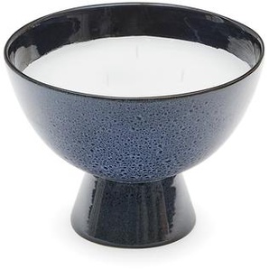 Kave Home - Sapira Kerze aus Keramik in Blau Ã˜ 20 cm