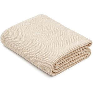 Kave Home - Senara Bettdecke 100% Baumwolle beige für 150/160 cm Bett
