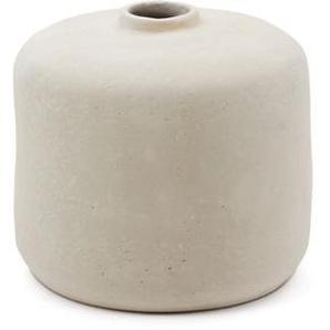 Kave Home - Serina Vase aus PappmachÃ© weiÃŸ 36,5 cm