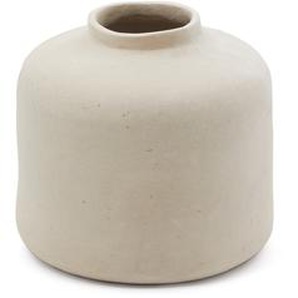 Kave Home - Serina Vase aus Pappmaché weiß 27 cm