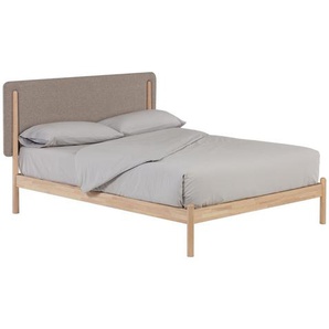 Kave Home - Shayndel Bett aus massivem Kautschukholz für Matratze von 160 x 200 cm