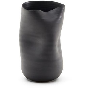 Kave Home - Sibel Keramikvase schwarz 18 cm