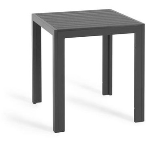 Kave Home - Sirley Gartentisch aus Aluminium schwarz 70 x 70 cm