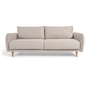 Kave Home - Sofa Carlota für 3 Sitzer beige 213 cm