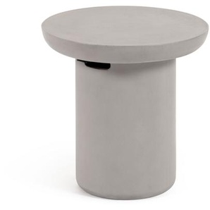 Kave Home - Taimi Runder Outdoor Beistelltisch aus Zement Ø 50 cm