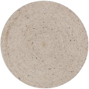 Kave Home - Takashi runder Teppich 100% Wolle grau Ã˜ 200 cm