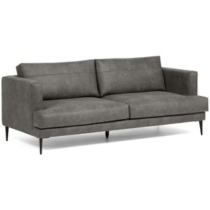 Kave Home - Tanya 2-Sitzer Sofa gepolstert in dunkelgrau 183 cm