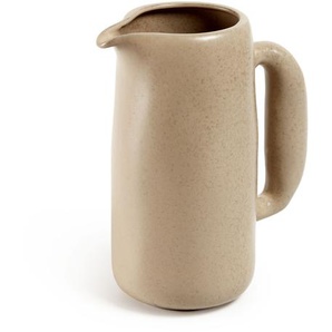 Kave Home - Tersilia Krug aus Keramik braun