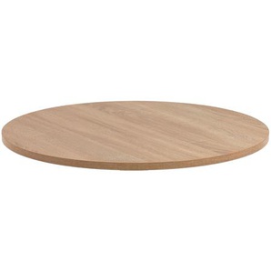 Kave Home - Tiaret runde Tischplatte aus Melamin mit natÃ¼rlichem Finish Ã˜ 70 cm