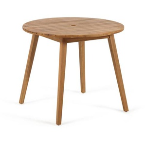 Kave Home - Vilma runder Gartentisch aus massivem Akazienholz Ø 90 cm FSC 100%