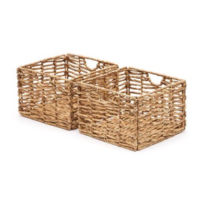 Kave Home - Xuliana Set aus 2 Boxen aus Naturfasern