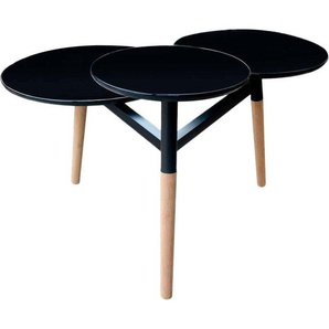 Kayoom Beistelltisch Butler 310, Durchmesser der Abstellflächen: 48/40/30 cm (1-St), Durchmesser der Abstellflächen: 48/40/30 cm, glatte Flächen