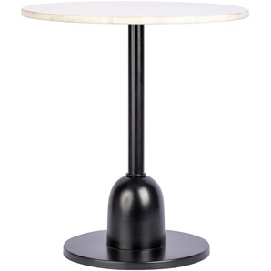 Kayoom Beistelltisch »Gordon 125, einzigartiges Design durch Herstellung in Handarbeit«, (1 St.), Industrial Style, Tischplatte aus Marmor, runde Form