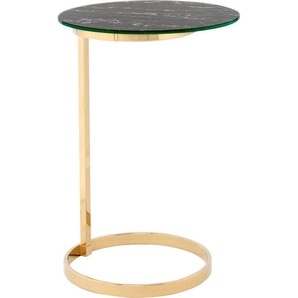 Kayoom Beistelltisch »Kasimir 525,runder Standfuß aus Metall, runde Tischplatte«, (1 St.), runder Standfuß aus Metall, runde Tischplatte, edles Design