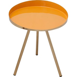 Kayoom Beistelltisch »Morrison, runder Beistelltisch, edler Look«, (1 St.), Dekorativ, glanzvolle Lackierung, stilvolles Design