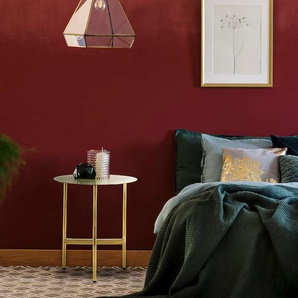 Kayoom Beistelltisch »Pero 125, Minimalistisches Design, Passt zu jedem Einrichtungsstil«, (1 St.), Gestelldesign aus Edelstahl, runde Ablagefläche, minimalistisch