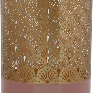 Bodenvase KAYOOM Bodenvase Art Deco 1085 Vasen Gr. B/H/T: 20 cm x 60 cm x 20 cm Ø 20 cm, rosa (rosa, goldfarben) Blumenvasen