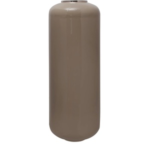 Bodenvase KAYOOM Bodenvase Art Deco 205 Vasen Gr. B/H/T: 30 cm x 81 cm x 30 cm Ø 30 cm, grau (taupe, silberfarben) Blumenvasen