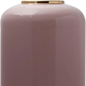Bodenvase KAYOOM Bodenvase Art Deco 215 Vasen Gr. B/H/T: 30 cm x 91 cm x 30 cm Ø 30 cm, rosa (altrose, goldfarben) Blumenvasen