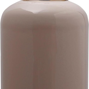 Bodenvase KAYOOM Bodenvase Art Deco 215 Vasen Gr. B/H/T: 30 cm x 91 cm x 30 cm Ø 30 cm, grau (taupe, goldfarben) Blumenvasen