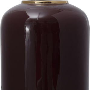 Dekovase KAYOOM Vase Art Deco 275 Vasen Gr. B/H/T: 24 cm x 48,5 cm x 24 cm Ø 24 cm, rot (bodeaux) Blumenvasen