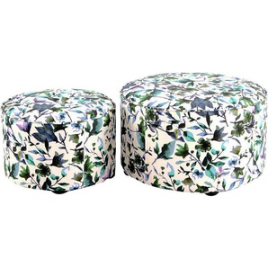 Kayoom Hocker Indira 2er-Set, Hocker-Set in schönem Stil, skandinavisches Design (Set, 2 St), stilvoll, dekorativ, modern, erfüllt moderne Wohnansprüche