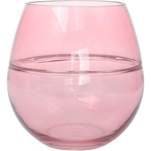 Kugelvase KAYOOM Glasvase Sidney 525 Vasen Gr. B/H/T: 17 cm x 17 cm x 17 cm Ø 0 cm, rosa Blumenvasen