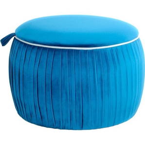 Kayoom Sitzhocker »Hocker Adoree, Sitzgelegenheit in attraktiver Form,Hocker mit Stauraum«, (1 St.), stilvoll, mit Stauraum, rund, schöne runde Form und tolle Größe